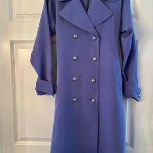 G by Giuliana Periwinkle Coat with Silver Buttons